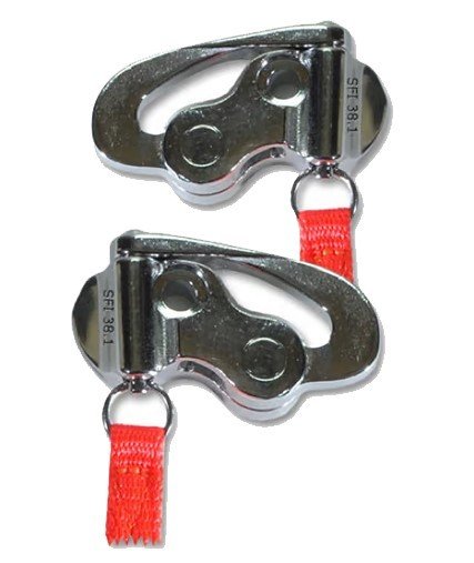 Head and Neck Support Hardware - Quick Click Anchor - SFI 38.1 - Stainless - Pair thumbnail 1