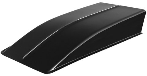 Hood Scoop - Z-28 Style - 7.5 in Height - 53.5 in Long - Fiberglass - Black - Each