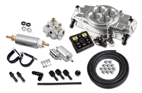 Fuel Injection - Sniper Stealth - Master Kit - Throttle Body - Square Bore - Aluminum - Silver - Kit