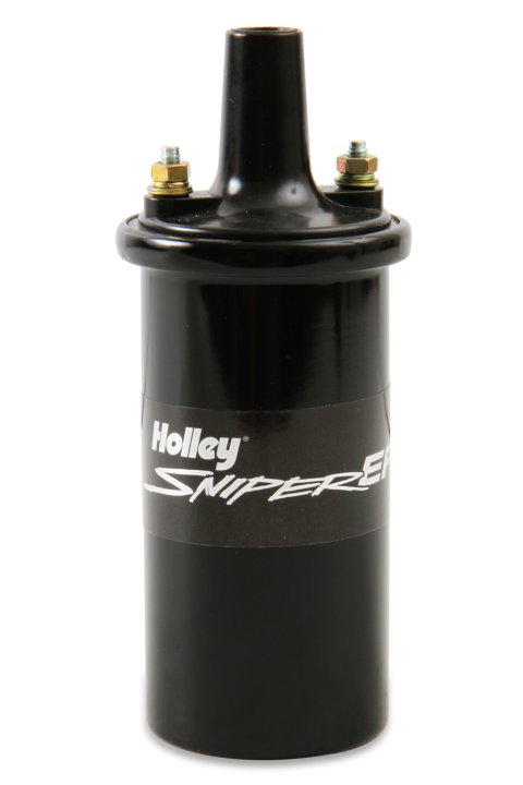 Ignition Coil - Sniper EFI - E-Core - 0.700 ohm - Female HEI - 45000 Volts - Black - Universal - Each