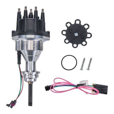 Distributor - EFI Hyperspark - Hall Effect Pickup - HEI Style Terminal - Black - Mopar RB-Series / 426 Hemi - Each