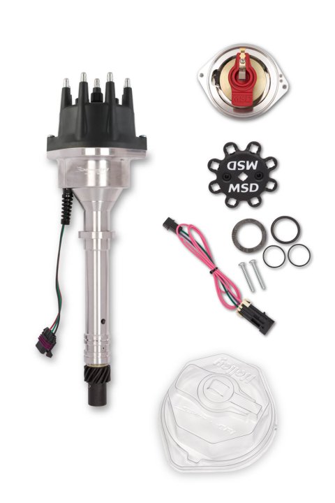 Distributor - EFI Hyperspark - Hall Effect Pickup - HEI Style Terminal - Black - AMC V8 - Kit