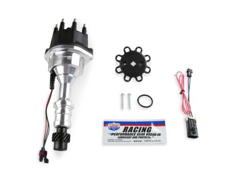 Distributor - Sniper EFI Hyperspark - Hall-Effect - Electronic - Male Style Terminal - Aluminum - Polished - Oldsmobile V8 - Each