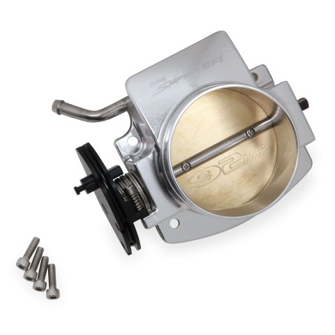 Throttle Body - Sniper EFI - 92 mm Single Blade - Sniper EFI Logo - Aluminum - Natural - GM LS-Series - Each