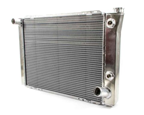 Radiator - 27.75 in W x 20 in H x 3 in D - Driver Side Inlet - Passenger Side Outlet - Oil Cooler - Aluminum - Natural - Each thumbnail 2