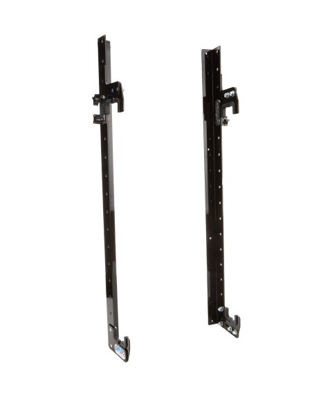 Radiator Hanger - Wall Mount - Adjustable - 24 in Tall x 2.25 in Wide Radiators - Aluminum - Black Powder Coat - Each thumbnail 2