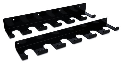 Radius Rod Rack - Tray - Lower - 15 in Long - 12 Rod Capacity - Aluminum - Black Powder Coat - Each thumbnail 2