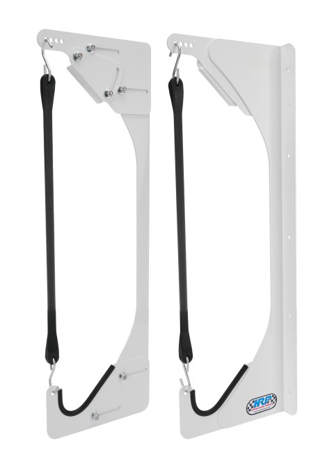 Nose Wing Mount - Sprint Nose Wing - Adjustable - Bungee Cords - Wall Mount - Aluminum - White Powder Coat - Kit thumbnail 1