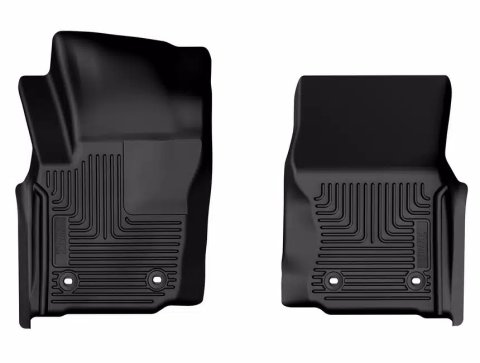 Floor Liner - X-ACT Contour - Front - Plastic - Black / Textured - Double Cab - Toyota Midsize Truck 2024 - Pair