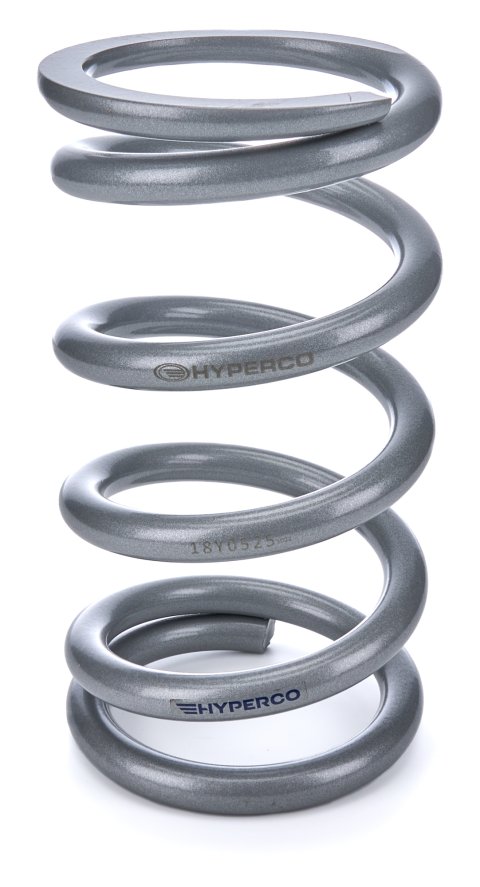Coil Spring - Conventional - 5 in OD - 9.5 in Length - 525 lb/in Spring Rate - Front - Steel - Silver Powder Coat - Each thumbnail 2