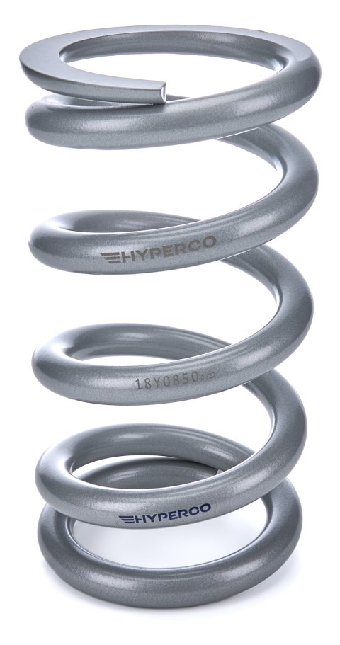 Coil Spring - Conventional - 5 in OD - 9.5 in Length - 850 lb/in Spring Rate - Front - Steel - Silver Powder Coat - Each thumbnail 2