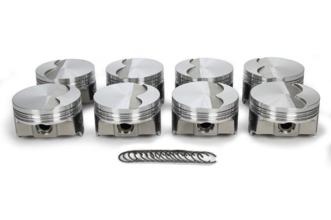 Piston - FHR - Forged - 3.810 in Bore - 1.5 x 1.5 x 3.0 mm Ring Groove - Minus 2.90 cc - GM LS-Series - Set of 8