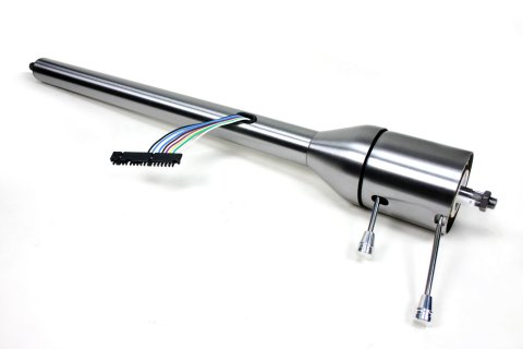 Steering Column - Retrofit - Tilt - Hazard / Turn Signal - Steel - Natural - GM Fullsize Truck 1967-72 - Each