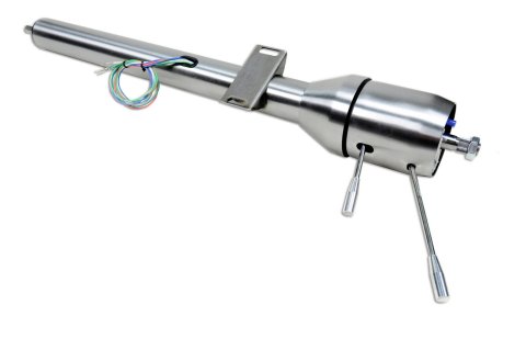 Steering Column - Retrofit - Tilt - Hazard / Turn Signal - Steel - Natural - Ford Fullsize Truck 1965-66 - Each
