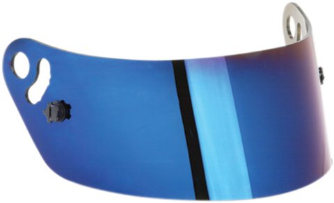 Helmet Shield - Blue Mirrored - Impact Air Drafts / Air Draft OS20 / Draft TS / Supersport / Eurosport / 1320 / Fueler Helmets - Each thumbnail 1