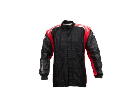 Driving Jacket - Racer 2.0 - SFI 3.2A/5 - 2 Layer - Nomex - Black / Red - Medium - Each thumbnail 1