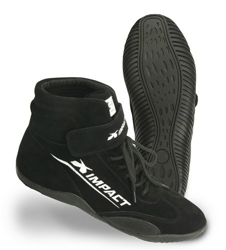 Driving Shoe - Axis - High-Top - SFI 3.3/5 - Suede Outer - Fire Retardant Fabric Inner - Black - Size 9 - Pair thumbnail 1