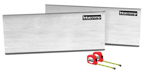 Toe-In Plates - 2 Plates - 2 Tape Measures - Aluminum - Natural - Pair