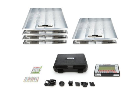 Vehicle Scale - SW650 - Electric - 15 in Square - 1500 lb Capacity Pad - Bluetooth / Wireless - Aluminum - Natural - Kit