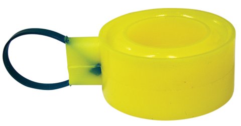 Spring Rubber - Extra Thick - Soft - 2.5 to 2.625 in Springs - 1.25 in Height - Polyurethane - Yellow - Each thumbnail 2