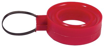 Spring Rubber - Hard - 2.5 to 2.625 in Springs - 1.25 in Height - Polyurethane - Red - Each thumbnail 1