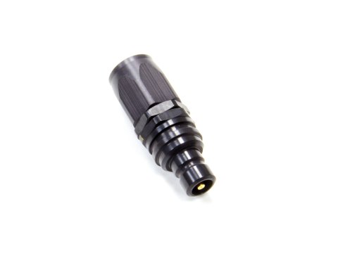 Quick Release Hose End - 3000 Series - Straight - 8 AN Hose to Quick Release Plug - Valved - FKM Seal - Aluminum - Black Anodized - Each thumbnail 2