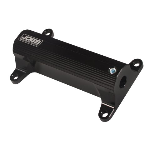 Heel Stop - 4 in W x 1.25 in H x 2.375 in D - 3/8-24 in Thread - Aluminum - Black Anodized - Each