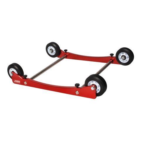 Tire Roller - 4 Rollers - Adjustable - Aluminum Housing - Red Powder Coat - Each
