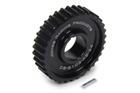 Crankshaft Pulley - HTD - 34 Tooth - 0.83 in Wide - 1-1/8 in Mandrel - 1/8 in Keyway - Aluminum - Black Anodized - Universal - Each