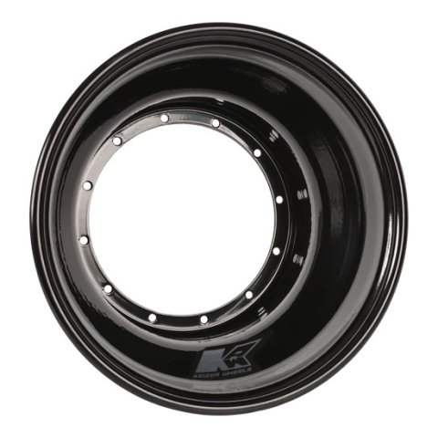 Wheel Shell - Inner or Outer - 10 x 6 in - Aluminum - Black Powder Coat - Each