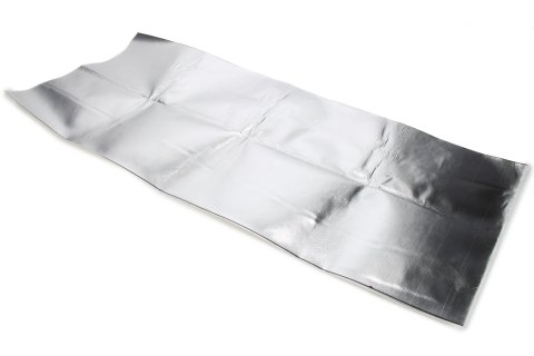 Heat and Sound Barrier - Koolmat Reflective - 12 x 28 in - Self Adhesive Backing - Aluminum - Silver - Each