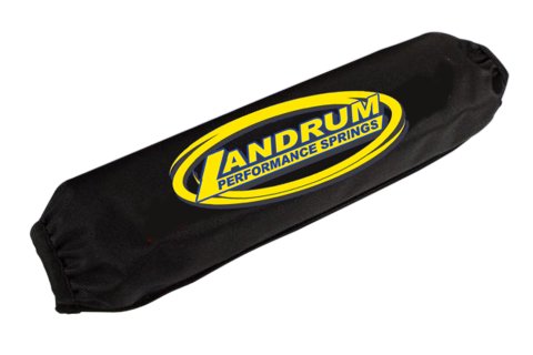 Coil-Over Cover - 5 in ID - 20 in Long - Elastic Ends - Hook and Loop Closure - Polyester - Black - Each