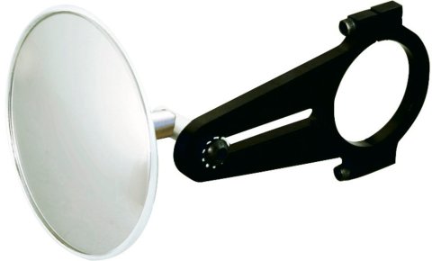 Spot Mirror - Clamp-On - 3.75 in OD - Aluminum Bracket - Black Anodized - 1.75 in OD Tube - Each thumbnail 2