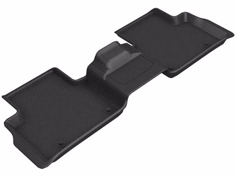 Floor Liner - Kagu - Second Row - Plastic - Black / Textured - Jeep Grand Cherokee L 2021-24 - Each