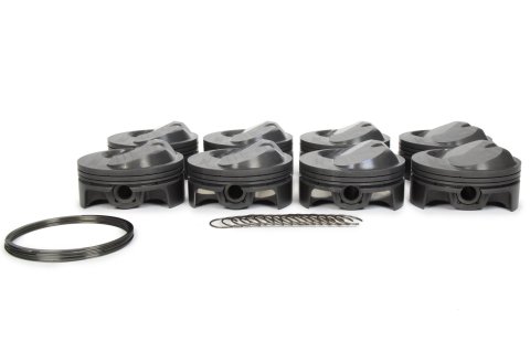 Piston - Elite Sportsman - Forged - 4.600 in Bore - 0.043 x 0.043 x 3 mm Ring Grooves - Plus 47.10 cc - Big Block Chevy - Set of 8
