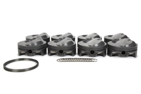Piston - Elite Sportsman - Forged - 4.600 in Bore - 0.043 x 0.043 x 3 mm Ring Grooves - Plus 47.00 cc - Big Block Chevy - Set of 8