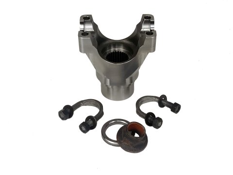 Pinion Yoke - 28 Spline - Steel - Natural - 1310 U-Joint - Ford 9 in - Kit