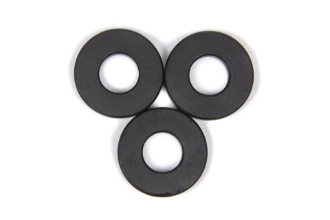 Torque Converter Shims - 7/16 in ID - 0.187 in Thick - Steel - Black Oxide - Set of 3