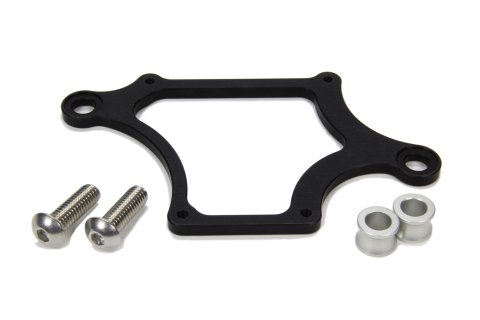 Ignition Coil Bracket - U-Core Style - Hardware Included - Aluminum - Black Anodized - MSD HVC II Coil - Each