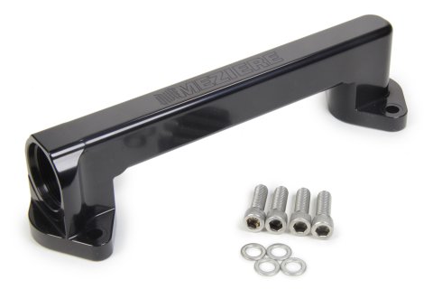 Water Manifold - 20 AN Female Inlet / Outlet - O-Rings / Hardware Included - Aluminum - Black Anodized - Big Block Chevy - Each