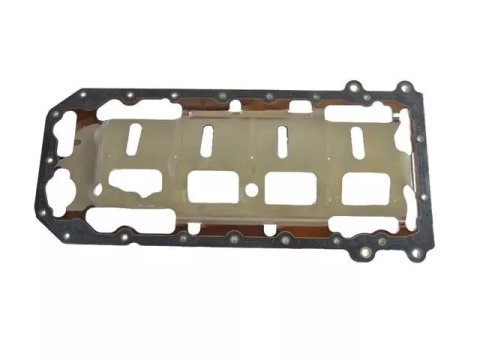 Oil Pan Gasket - 1-Piece - Aluminum / Rubber - Mopar Gen III Hemi 2015-25 - Each thumbnail 1