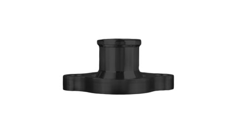 Water Neck - Straight - 1-1/2 in ID Hose Barb - O-Ring / Hardware Included - Aluminum - Black Anodized - GM LS-Series - Each thumbnail 2