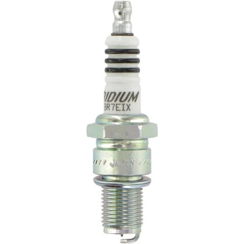 Spark Plug - NGK Iridium IX - 14 mm Thread - 0.749 in Reach - Gasket Seat - Stock Number 6664 - Resistor - Each