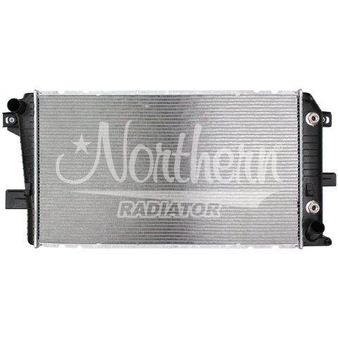 Radiator - 34 in W x 19.5 in H x 2.25 in D - Driver Side Inlet - Passenger Side Outlet - Aluminum - Natural - GM Duramax - GM Fullsize Truck 2001-05 - Each