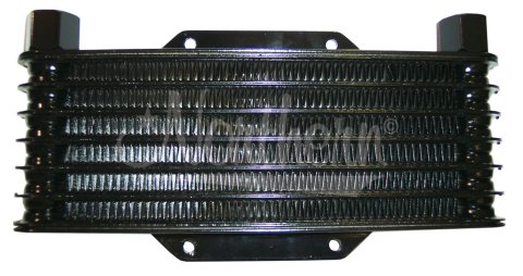 Fluid Cooler - High Efficiency - 7.5 x 4 x 1.25 in - 1/2 in NPT Inlet / Outlet - Plate and Fin - Hardware Included - Aluminum - Black Paint - Universal - Kit thumbnail 2