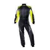 OMP TECNICA EVO SUIT BLACK/YELLOW SIZE 54 FIA 8856-2018 + SFI thumbnail 2
