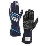 OMP FIRST GLOVES FIA 8856-2018 MY2025 NAVY BLUE / CYAN SZ L thumbnail 2