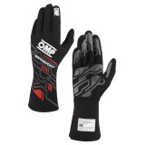 OMP SPORT GLOVES FIA 8856-2018 MY2025 BLACK / RED SZ L thumbnail 2