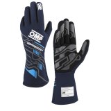 OMP SPORT GLOVES FIA 8856-2018 MY2025 NAVY BLUE / CYAN SZ L thumbnail 2