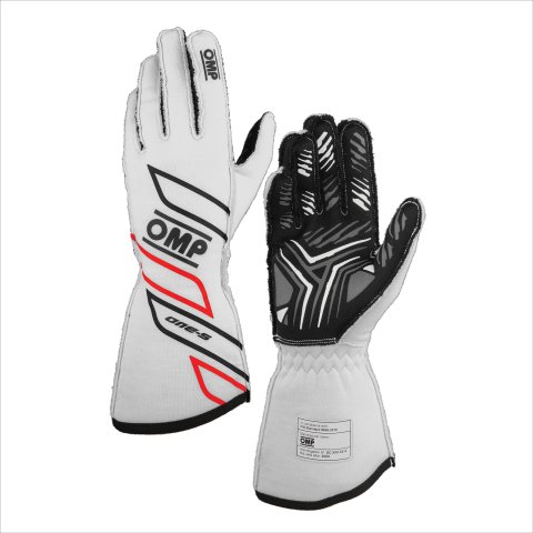 OMP ONE-S GLOVES my2025 FIA 8856-2018 WHITE SZ S thumbnail 2